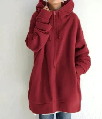 Damen Kapuzenpullover Reißverschluss Modern Style