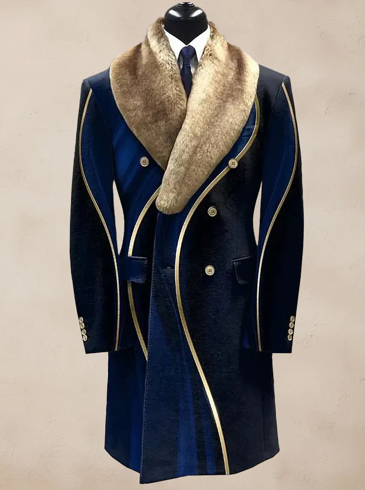 Sandfarbene Wolljacke Warm