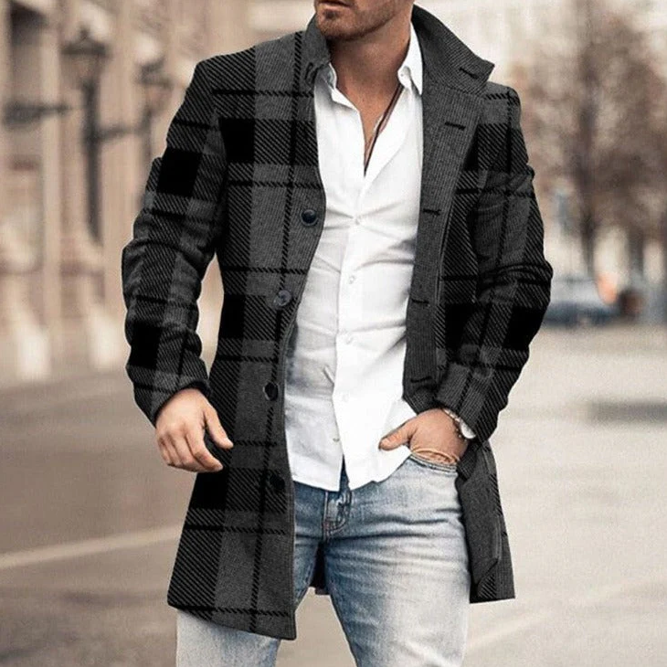 Herren Winterjacke Isoliert mit Kapuze - IdealeKleiden