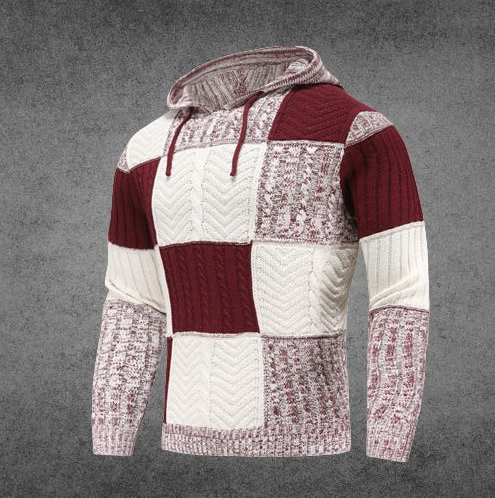 Stylisher Woll-Hoodie Herren Modern Design - IdealeKleiden