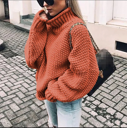 Dicke Wollpullover Damen Oversized