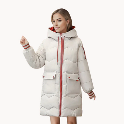 Warm gefütterte Damen-Parka Winterjacke