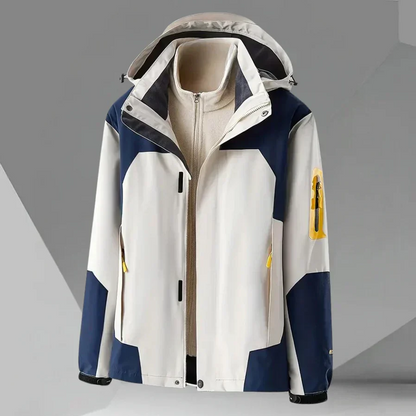Herren Windbreaker Jacke Wasserdicht Kapuze