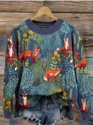 Karina - Gemütlicher Shabby Chic Pullover - IdealeKleiden