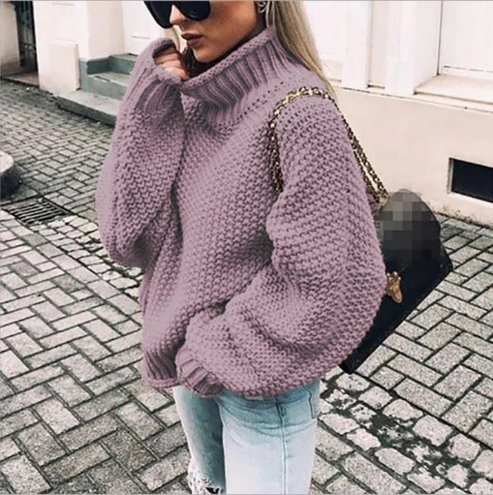 Dicke Wollpullover Damen Oversized