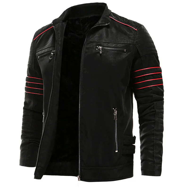 Motorrad Lederjacke Herren Robust Stylish