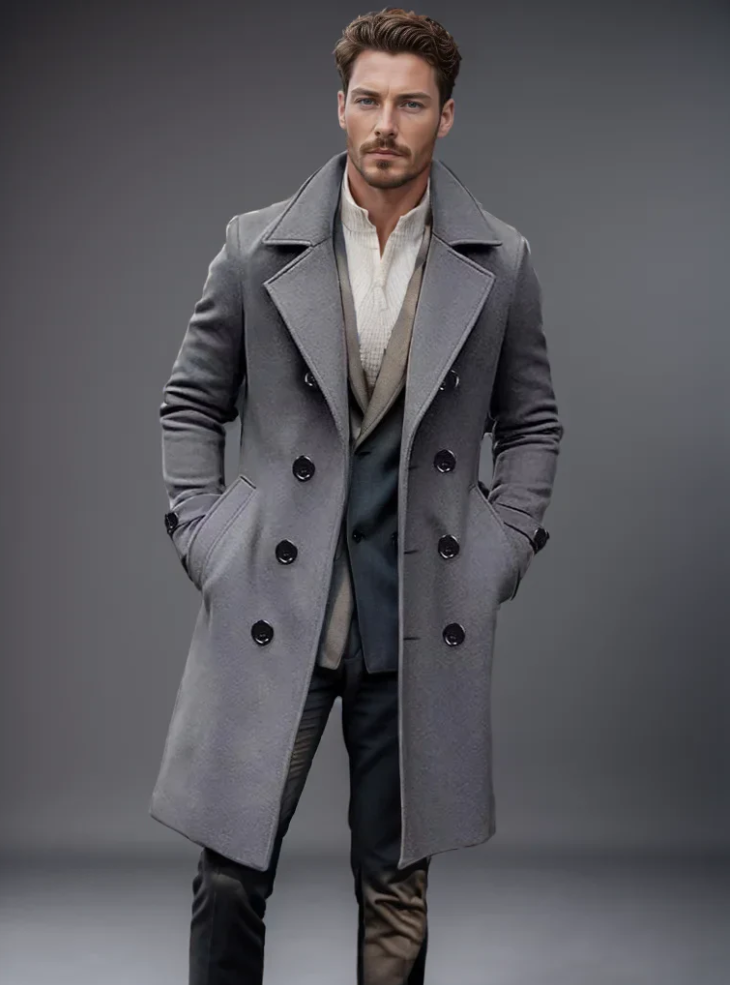 Herren Wollmantel Warm Stylish