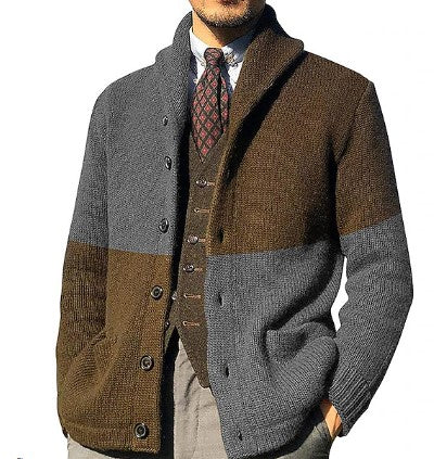 Herren Strickjacke Vintage Style Retro Look