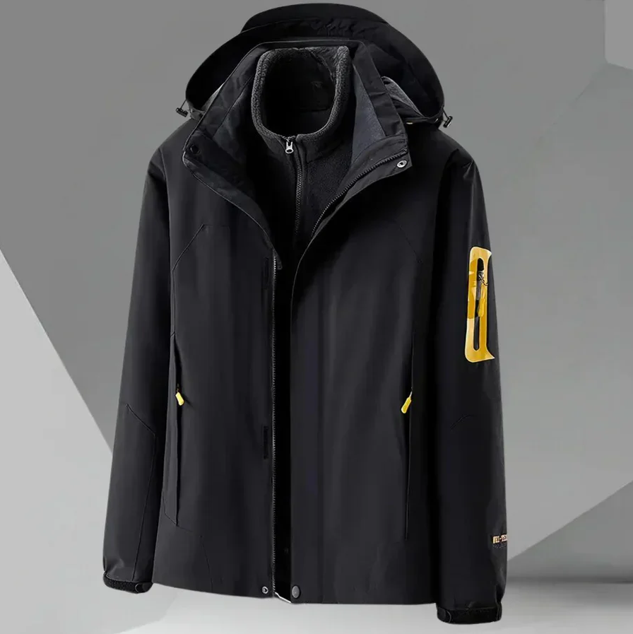 Herren Windbreaker Jacke Wasserdicht Kapuze