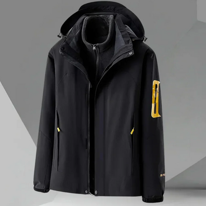 Herren Windbreaker Jacke Wasserdicht Kapuze