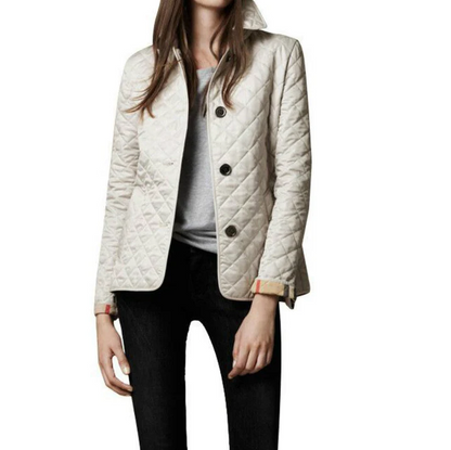 Elegante Damenjacke Seide-Baumwolle Slim Fit
