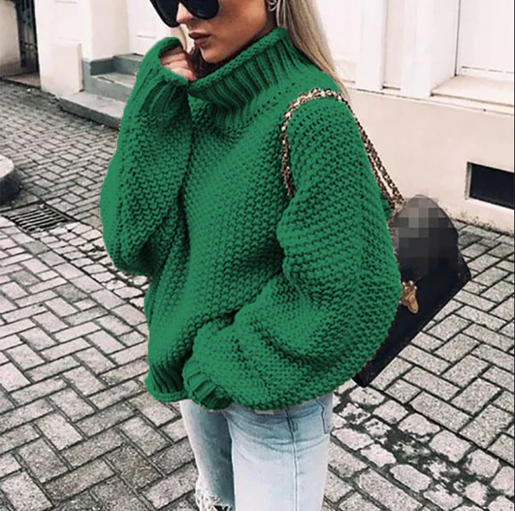 Leyna – Weich Rollkragen Pullover Damen