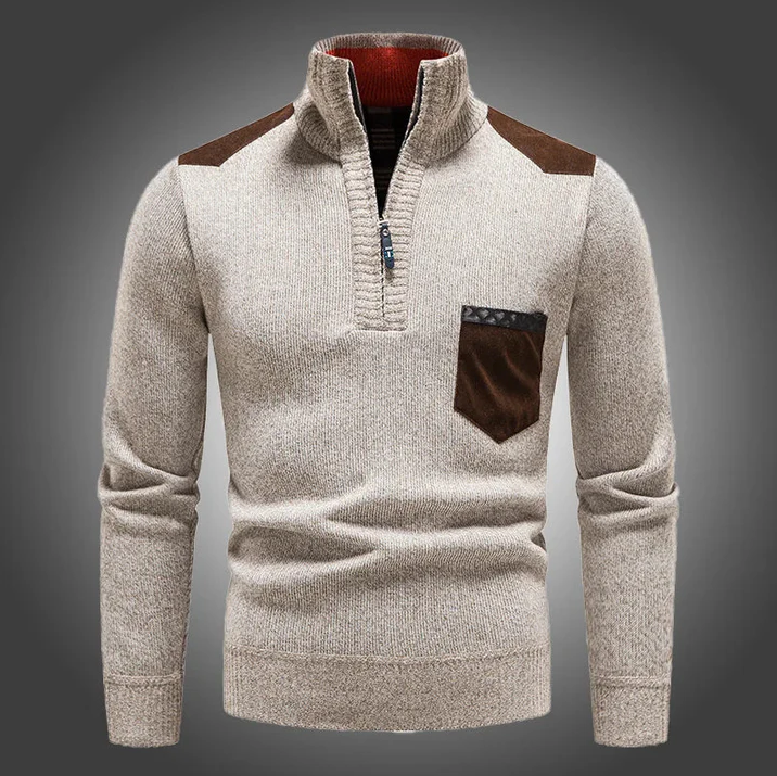 Wärmer Winterpullover für Herren - IdealeKleiden