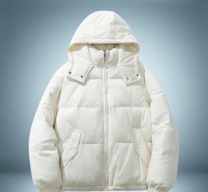 Warme Daunenjacke Kapuze Damen