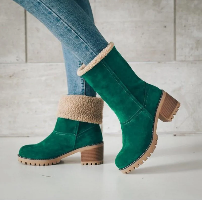 Damen Winterstiefel Warm Gefüttert Schnee