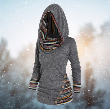 Ella | Ethno-Cape-Pullover - IdealeKleiden