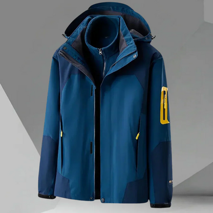 Herren Windbreaker Jacke Wasserdicht Kapuze