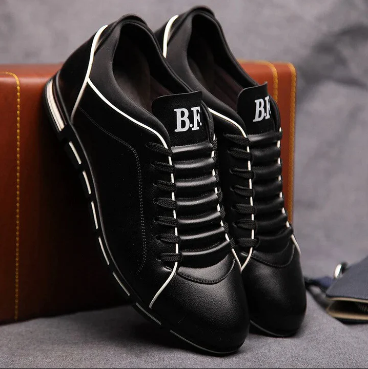Elegante Leder Schuhe Französischer Stil - IdealeKleiden