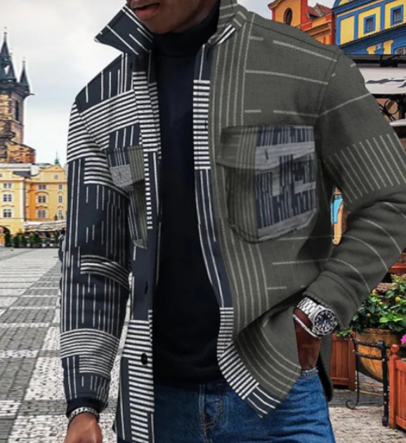 Herren Lederjacke Cool Streetstyle Design