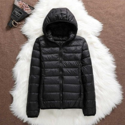 Daunenparka Damen Kapuze Warm