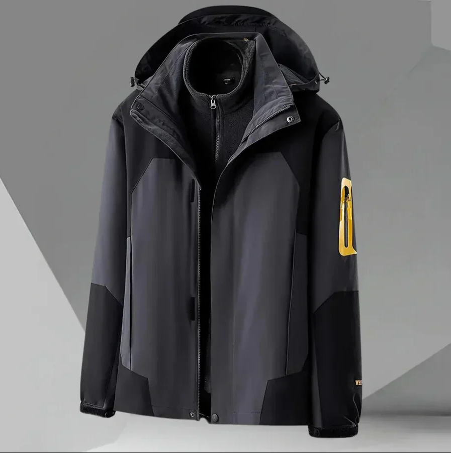 Herren Windbreaker Jacke Wasserdicht Kapuze - IdealeKleiden