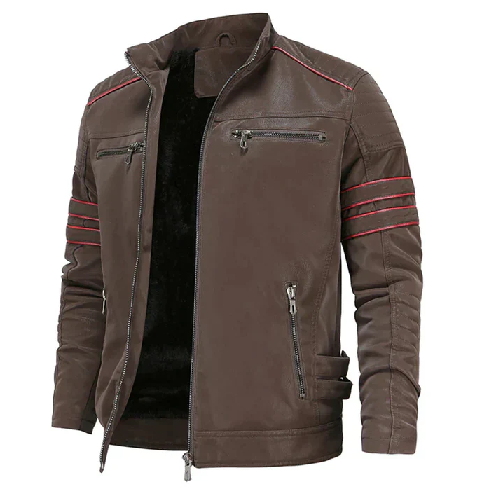 Motorrad Lederjacke Herren Robust Stylish - IdealeKleiden
