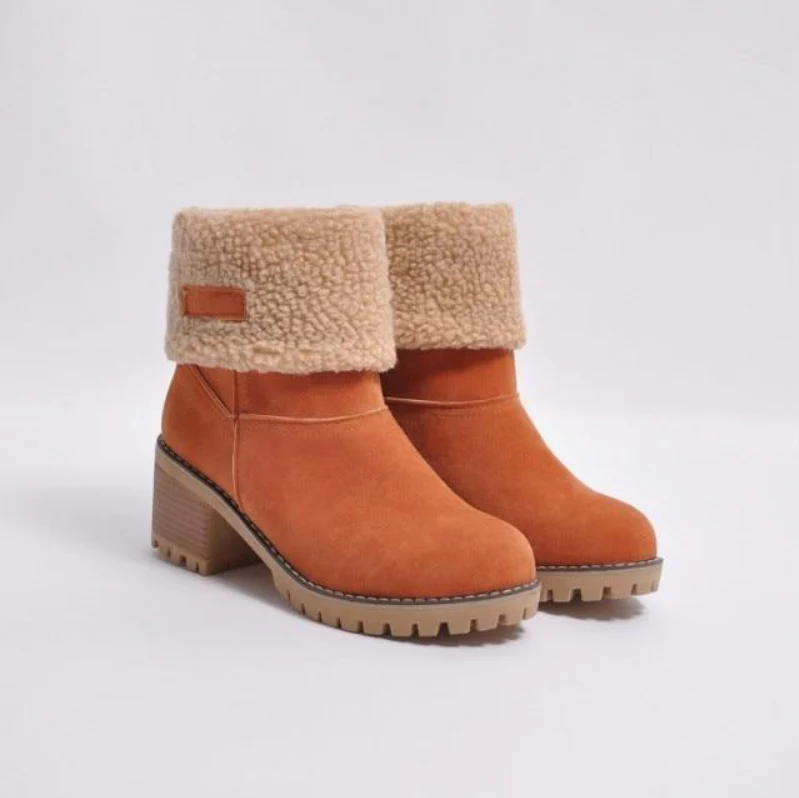Warme Winterstiefel Wildleder Damen & Herren