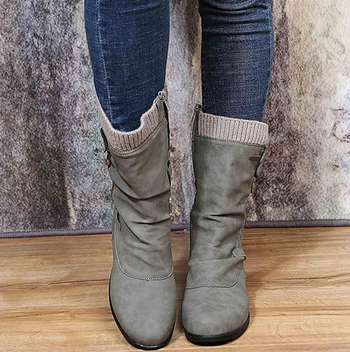 Warmen Winterstiefel Damen Bequem