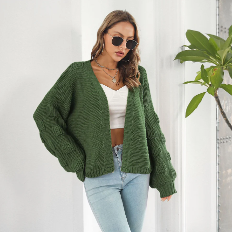 Langarm Cardigan Damen Elegant