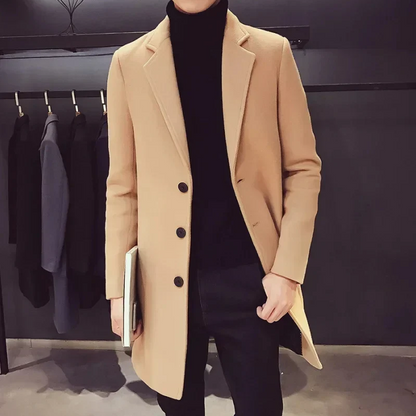 Herren Wollmantel Elegant Bürojacke