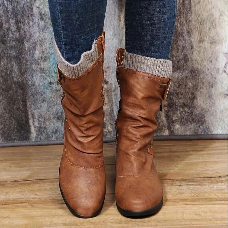 Warme Damen Winterstiefel Bequem & Gemütlich