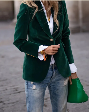 Eleganter Damen Blazer Modern Design - IdealeKleiden