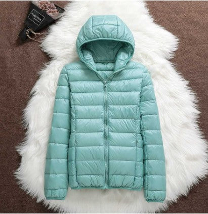 Daunenparka Damen Kapuze Warm