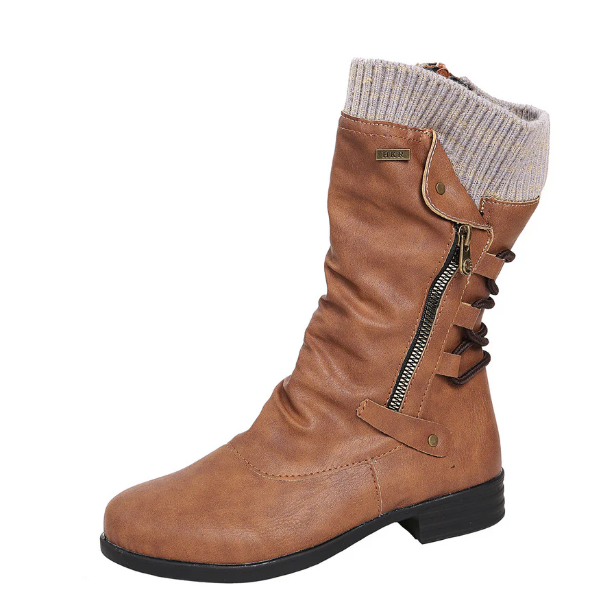 Damenschuhe Winterstiefel Warm Bequem - IdealeKleiden