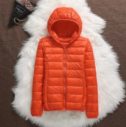 Daunenparka Damen Kapuze Warm