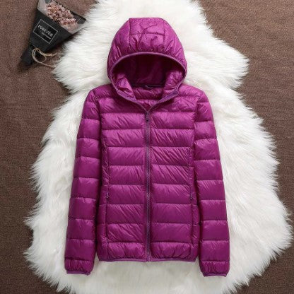 Daunenparka Damen Kapuze Warm