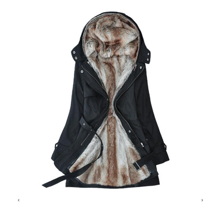 Frauen Winterjacke Stilvoll Warm