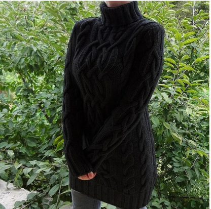 Handgestrickter Pullover Gehäkeltes Design