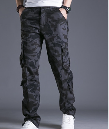 David - Modische Herren Cargohose Elegant - IdealeKleiden