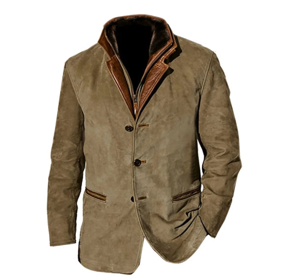 Lederjacke Herren Modern Wildleder