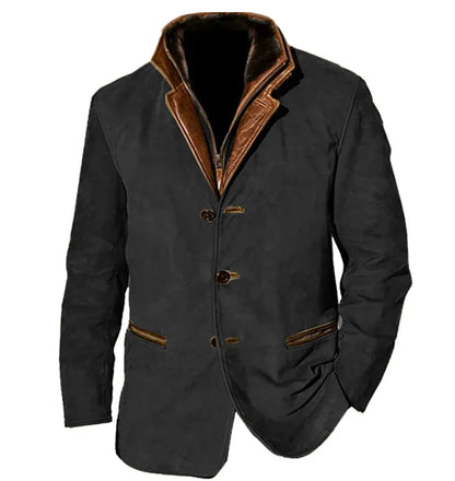 Stylischer Blazer mit Knöpfen und Stehkragen
