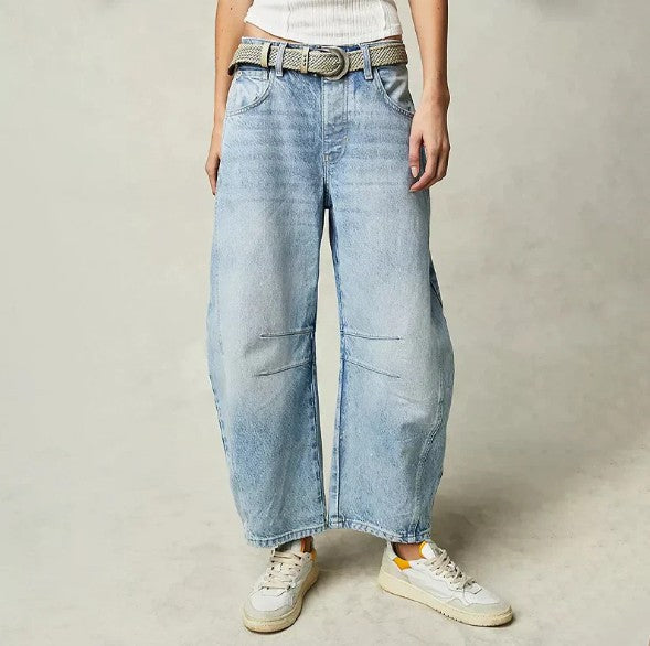 Stylische Frauenhose Weite Bein Damenhose