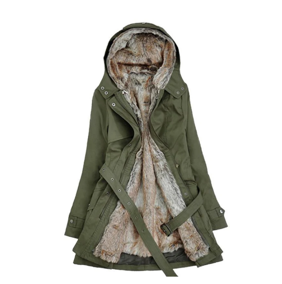 Frauen Winterjacke Stilvoll Warm