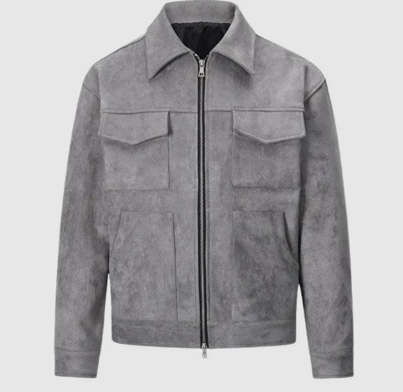 Lederjacke Herren Classic Biker Stil