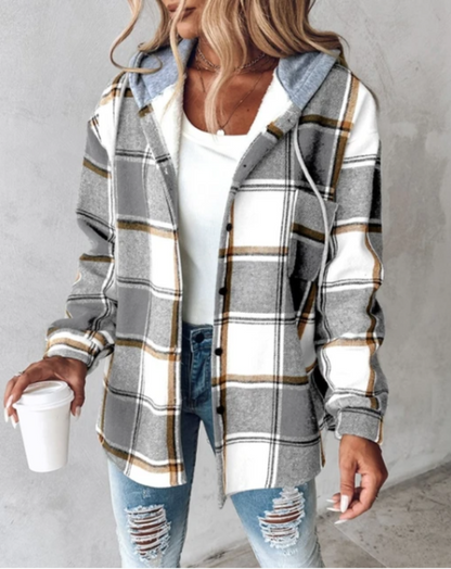 Stylischer Karomantel Damen