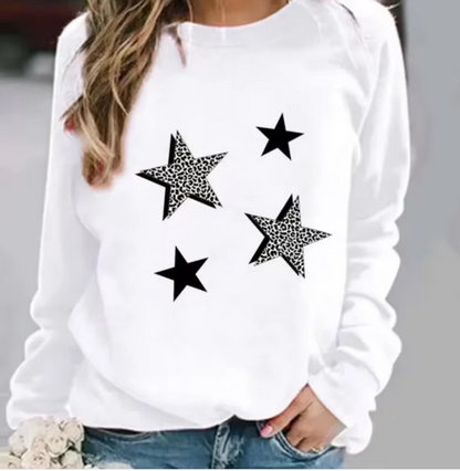 Grafik Pullover Baumwolle Trendy Design