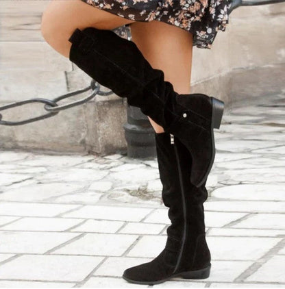 Kniehohe Stiefel Damen Modern Chic