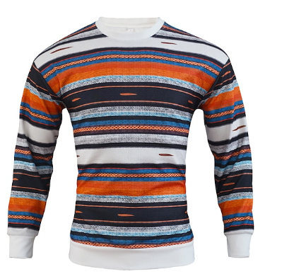 Herren Pullover Gerippt Rundhals