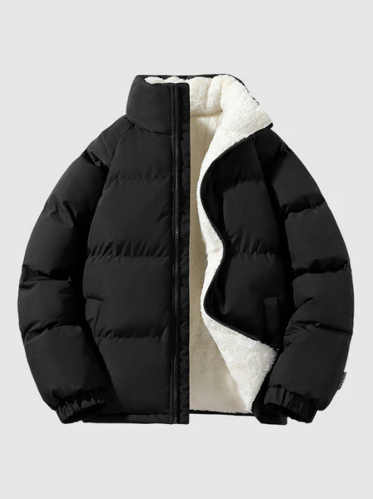 Warme Daunenjacke Fleece Gefüttert Damen