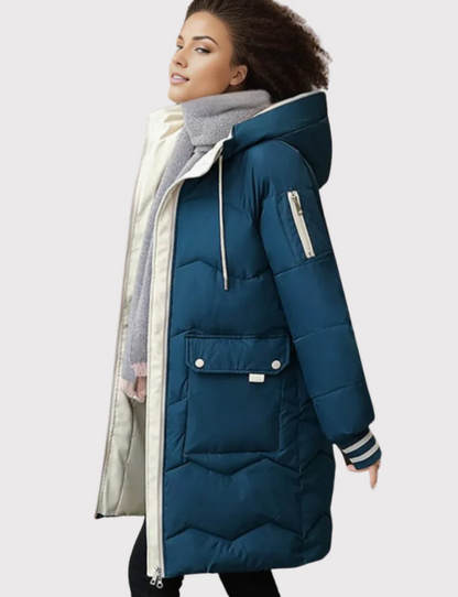 Warm gefütterte Damen-Parka Winterjacke